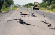Culpan a Telmex por desgajamiento y daños en carretera