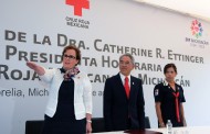 Toma protesta Catherine Ettinger como presidenta honoraria de la cruz roja