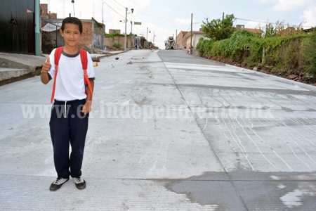 Finalizan trabajos de pavimentación en la calle Niños Héroes