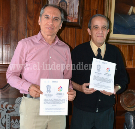 Firman convenio ayuntamiento de Sahuayo y FONACOT