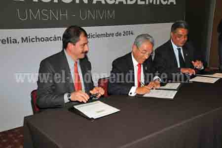 Universidad virtual y UMSNH firman convenio para llevar educación superior a todo el estado