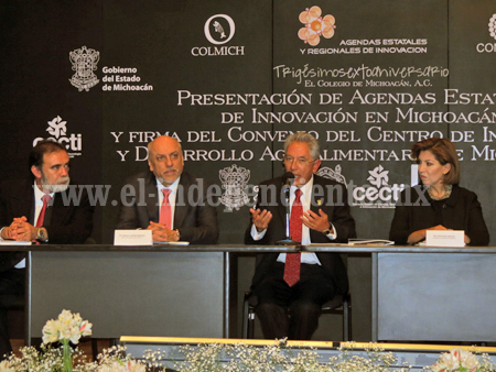 Michoacán recibió resultados de la Agenda Estatal de  Innovación