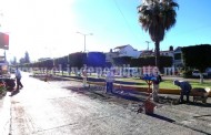 Se lleva a cabo la pavimentación de  la avenida Emiliano Zapata