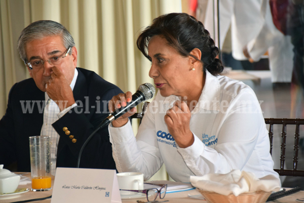 Presentó Cocoa Calderón las mejores propuestas de solución para sanar finanzas en Michoacán 