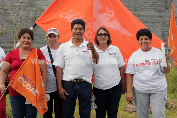 Va sobre ruedas la campaña de Rubén Cabrera en Jacona