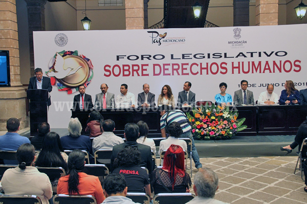 Inauguran legisladores “Foro legislativo sobre Derechos Humanos”