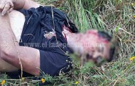 Abandonan cuerpo baleado de un hombre en brecha de Jacona