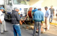 Iniciaron trabajos de limpieza en las redes de drenaje en Tangancícuaro