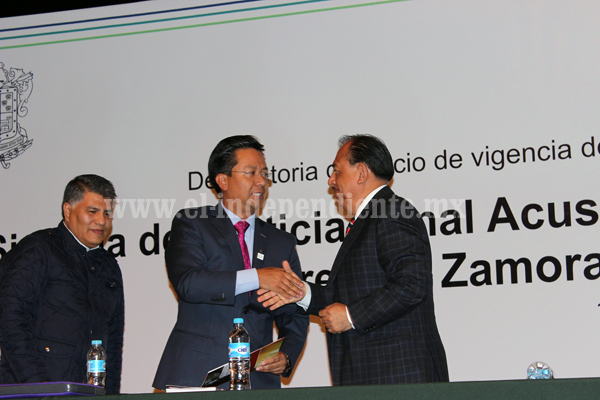 Alcalde felicitó la modernización de sistema en la implementación de justicia penal en Michoacán