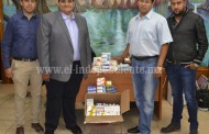 Alcalde de Tangancícuaro realizó donación de medicamentos al CERESO de Zamora