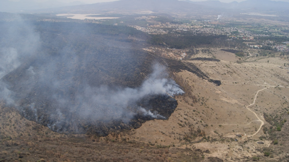 Gobierno de Michoacán continúa acciones de prevención y control de incendios forestales