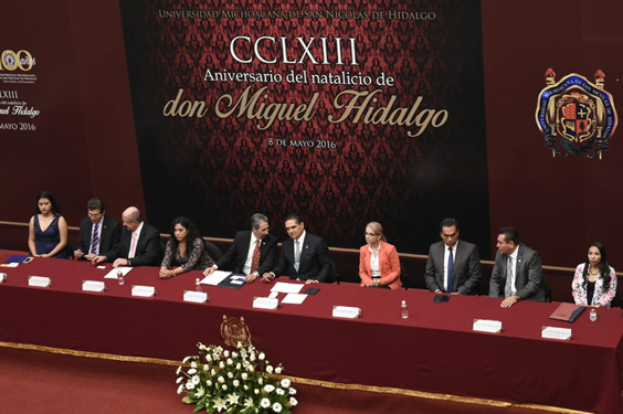 Asiste Gobernador a 263 aniversario del natalicio de Don Miguel Hidalgo y Costilla