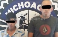 Durante operativos en Zamora Policía Michoacán detiene a tres por delitos contra la salud