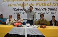 Alcalde de Ixtlán inauguró el torneo municipal de futbol de salón