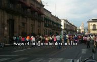 Continúan movilizaciones de la CNTE en Michoacán; se mantiene operativo permanente de la SSP