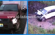 Cuantiosos daños materiales arroja fuerte choque vehicular en Zamora