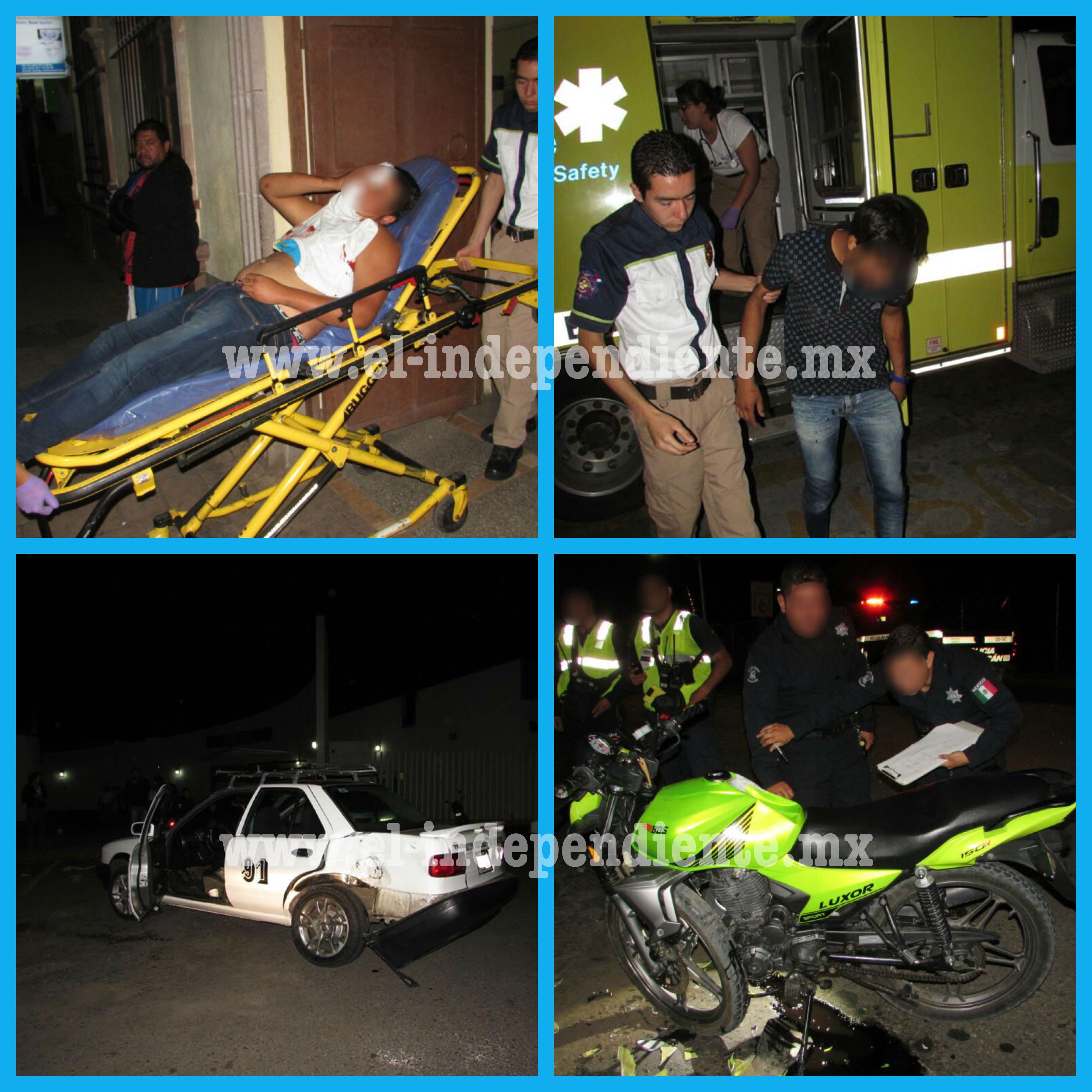Dos menores heridos al chocar su moto contra un taxi en Zamora