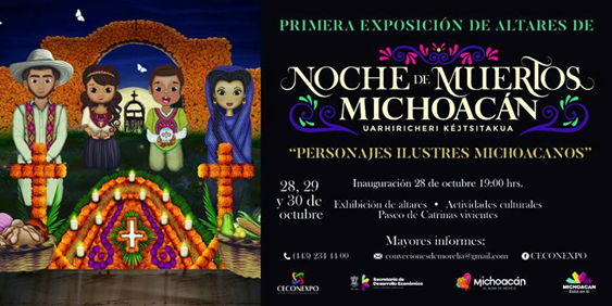 Este fin de semana, la Exposición de Altares “Personajes Ilustres Michoacanos”
