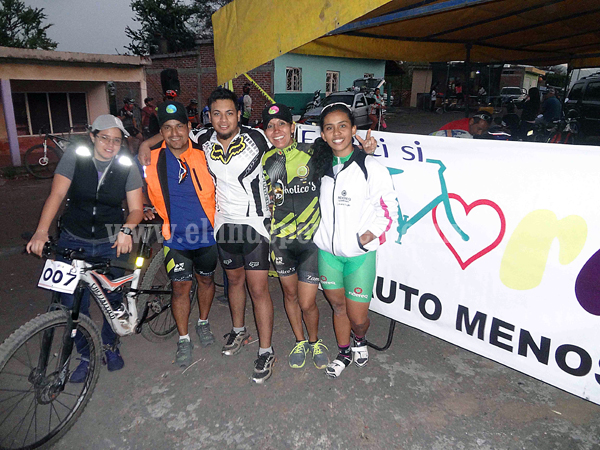Habitantes de Villafuerte disfrutaron de la competencia de ciclismo de montaña