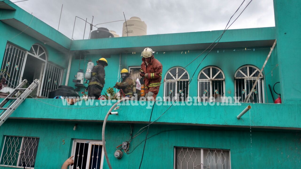 Cuantiosos daños materiales, saldo de incendio en una vivienda de La Rinconada