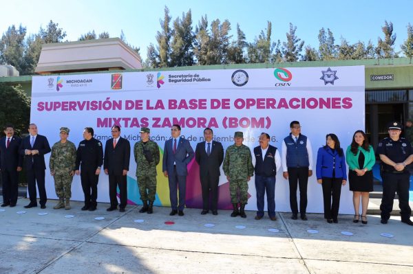 Encabeza Gobernador supervisión de la Base de Operaciones Mixtas de Zamora