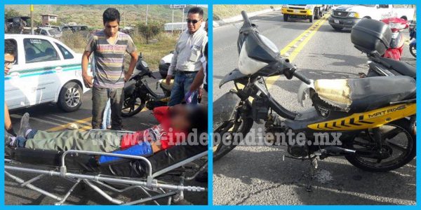 Camioneta embiste a menor motociclista y se da a la fuga, en Zamora