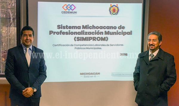 Tendrá Michoacán un innovador modelo de profesionalización municipal