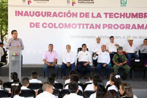 Inaugura Gobernador obras por casi 4 mdp en Tepalcatepec