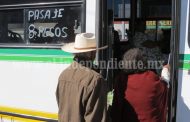 Gasolinazo empieza a afectar, trasporte público ya cobra el pasaje a 8 pesos