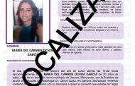 Localiza PGJE a joven reportada desaparecida en Jacona
