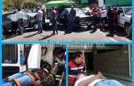 Dos heridos, en choque frontal de dos vehículos, en Chilchota