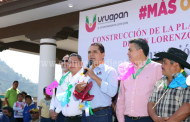 Inaugura Silvano Aureoles obras en la comunidad de San Lorenzo, municipio de Uruapan