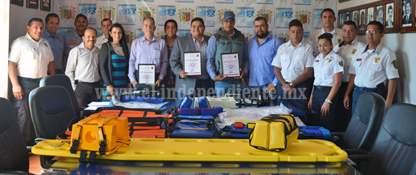 Protección Civil Municipal recibió en donativo equipo