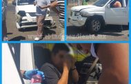 Chocan taxi y camioneta en la Zamora - Tangancícuaro