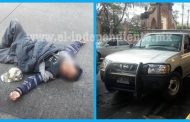 Quincuagenario es embestido por una camioneta en la zona centro de Jacona
