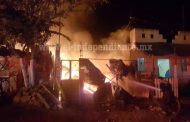 Arden tres casas de cartón en Zamora