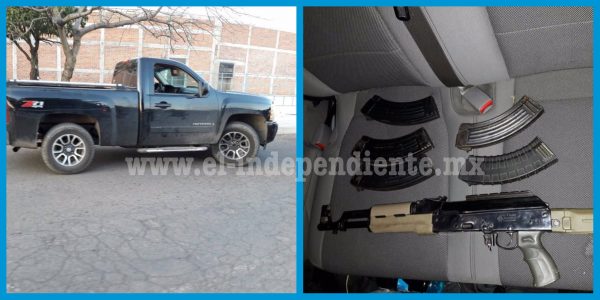 SSP y Sedena detienen a cinco por portación de arma de fuego, en Los Reyes