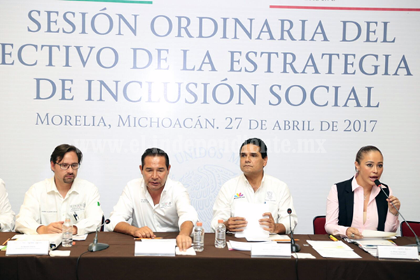 Revisan Gobierno Estatal y Federal Estrategia Nacional de Inclusión Social