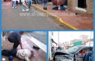 Un muerto y seis heridos en accidente ocurrido en pleno Centro de Jacona