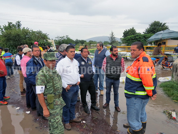 Autoridades estatales aplican declaratoria de emergencia ante posible desborde del Rio Nuevo
