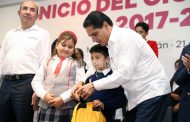 Ciclo Escolar 2017-2018, el Ciclo de la educación para la paz: Silvano Aureoles