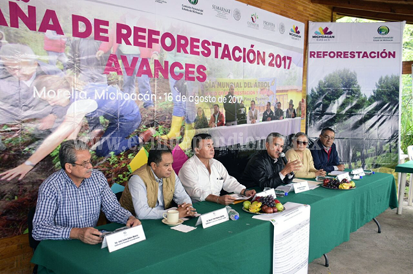 Avanza Campaña de Reforestación 2017 con éxito