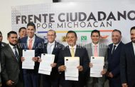 PAN, PRD, PVEM y MC registran el Frente Ciudadano por Michoacán