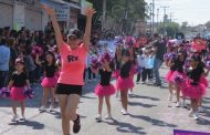 Alegre y colorido el desfile del 107 aniversarios de la Revolución Mexicana  en Jacona