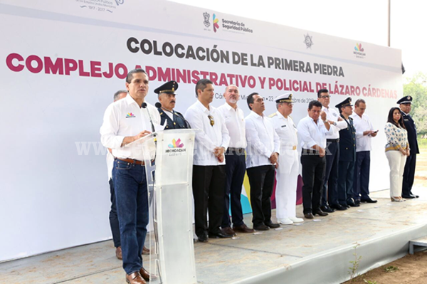 Inicia Gobernador construcción de Complejo Administrativo y Policial Regional de Lázaro Cárdenas
