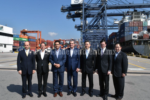Afianza Silvano Aureoles relación comercial con Hutchinson Port Holdings en China