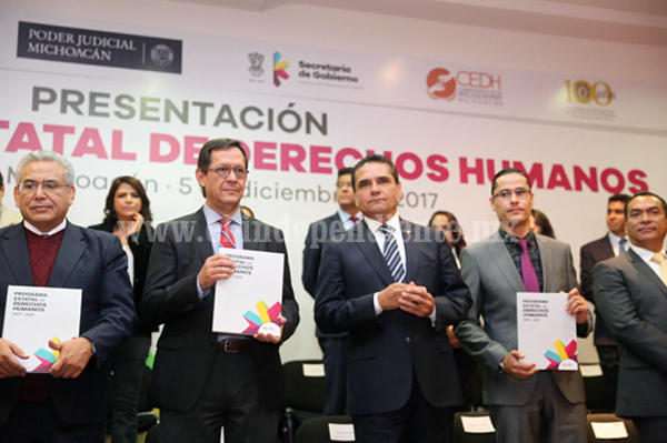Por primera vez Michoacán cuenta con un Programa Estatal de Derechos Humanos