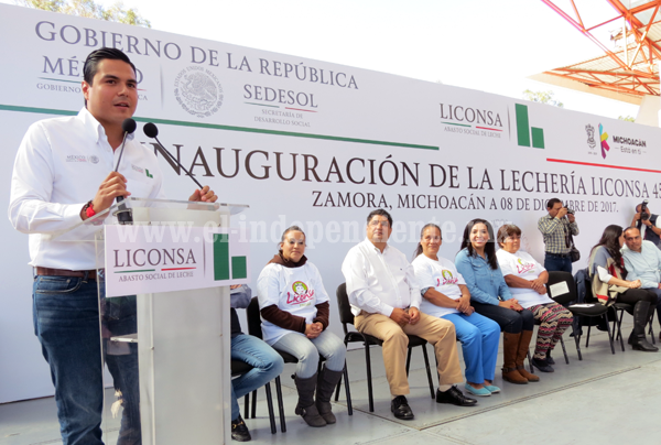 Beneficio de leche Liconsa llegará a 14 mil personas en Zamora
