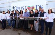 Visita Gobernador instalaciones de Opus Foods México en Jacona