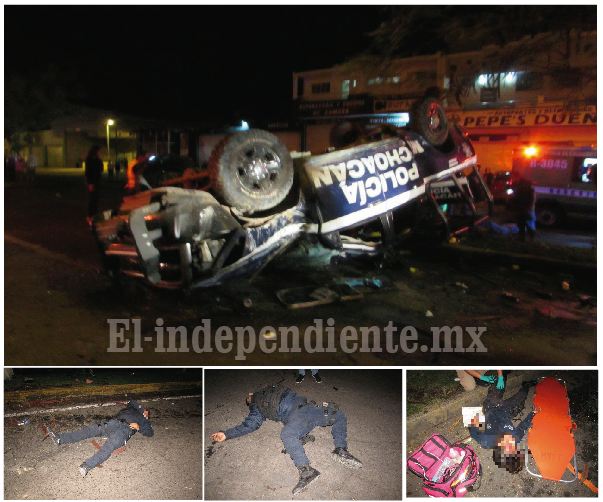 Fallece en hospital uno de los policías accidentados en Zamora